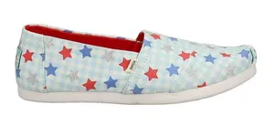 TOMS nwt 7.5 Womens Alpargata Stars Slip On Flats Casual Shoes patriotic thumbnail 1