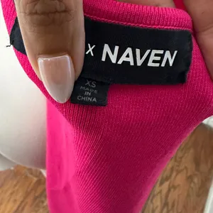 NBD x Naven Minnie Hot Pink Cut Out Bandage Bodycon Dress. thumbnail 5