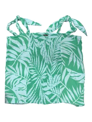 Billabong Two Tone Troical Leaf‎ Crop Top Size Small NWT thumbnail 4
