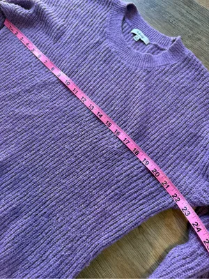 Madewell Heather Amethyst Crewneck Sweater Medium Alpaca Blend thumbnail 8