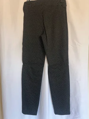 Max Studio Black Polka Dot Straight-Leg Pants thumbnail 6