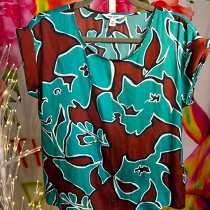 S39. Nine West multicoloured floral blouse Size XS thumbnail 1