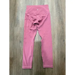 Lululemon Align High-Rise Crop 21 Brier‎ Rose Pink Nulu Yoga Leggings Size 4 thumbnail 2