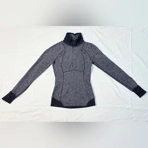 Vintage Runderful 1/2 Zip - Mini Check Pique Heathered Black/Black - 2 thumbnail 11