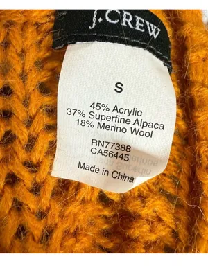 J. Crew Women's Cable Knit Crewneck Sweater — Mustard thumbnail 6