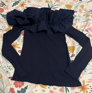 Ruffled Top Blue thumbnail 1