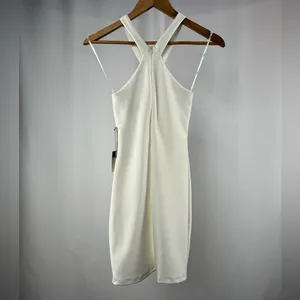NWT Lulus‎ Thrive Sleeveless Bodycon Dress in White Size Extra Small thumbnail 5