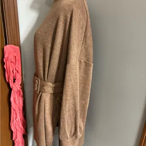 Ann Taylor Turtleneck Belted Tunic Top J thumbnail 9