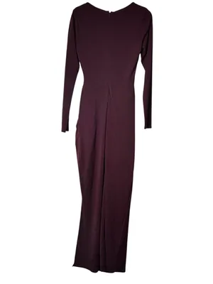 Nicholas Noel Gown Plum Burgundy Red Size 8 thumbnail 7