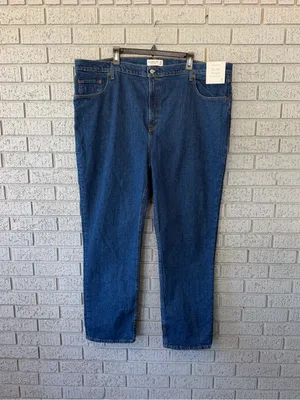 NWT Abercrombie & Fitch Ultra High Rise Ankle Straight Jeans Blue Size 36/22 thumbnail 3