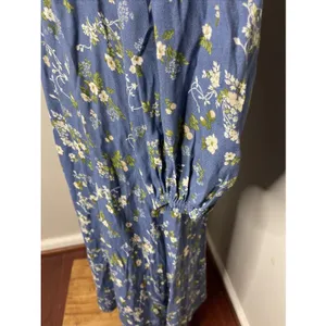 Reformation Lisse Dress in Blue Avery‎ Floral Sz 8 thumbnail 9