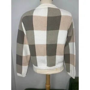 Vintage Ellen Tracy Heavy Knit Scarf Sweater Coat Cardigan Small Petite thumbnail 5