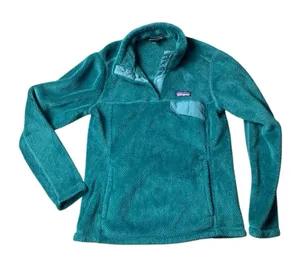 Patagonia women's medium retool Turquoise Fleece Pullover gorp outdoor thumbnail 1