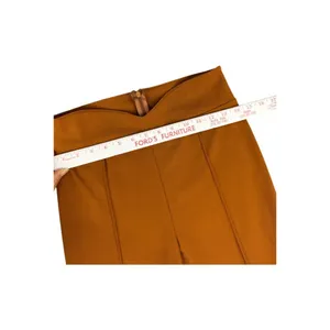 FORE Caramel Brown High Waisted Wide Flare‎ Leg Pants V Waistband Medium Pintuck thumbnail 4