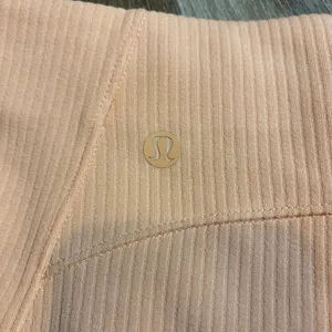 Light orange Lululemon soft stream shorts  thumbnail 3