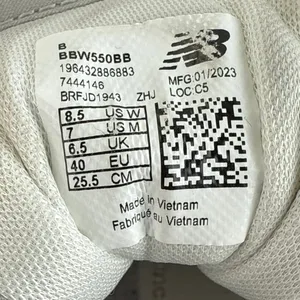 New Balance 550 Rain Cloud Men's White Gray Low Top Sneakers Shoes M-7 W-8.5 thumbnail 9