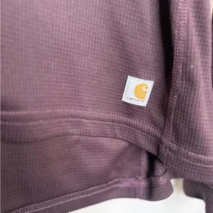 Carhartt Women's Base Force Midweight Tech Crew baselayer top color Deep Wine thumbnail 5