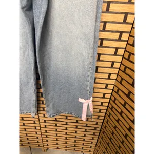 No‎ Boundaries Baggy Wide Leg Pink Bow Jeans Size 12 thumbnail 7