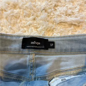 Refuge Light Blue Denim Mini Skirt thumbnail 4