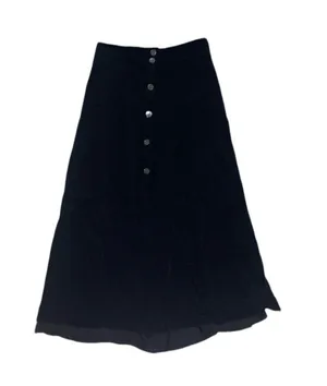 Wilfred Aritzia black midi skirt thumbnail 1