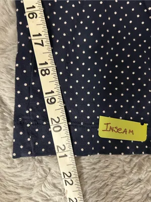 Lauren Ralph Lauren Navy and White Polka Dot Capri Pajama Set thumbnail 8