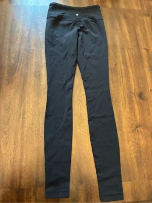 Lululemon Wunder Under Leggings 2 Black Color Blocked Spring Has Sprung Floral thumbnail 4