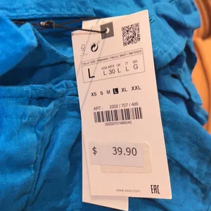 Zara new linen‎ shirt thumbnail 5