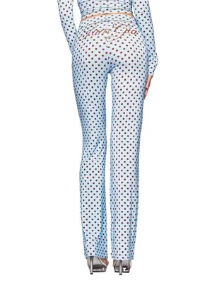 I AM GIA Polka Dot Track Pant Blue Medium NWT IN PACKAGE thumbnail 3