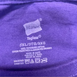What Happens at the Campground T-shirt Size 3XL purple graphic tee thumbnail 4