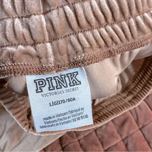 PINK Victoria's Secret Velvet Rhinestone Tan Bottoms thumbnail 3