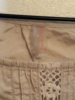 Free People Oh Hey Applique Crop In Tofu/Lavender Combo thumbnail 3