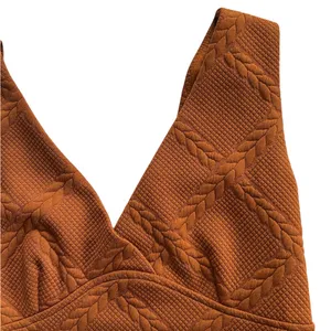 Maeve Anthropologie Button Side Cropped Top Vest Pecan Brown Size XS thumbnail 7