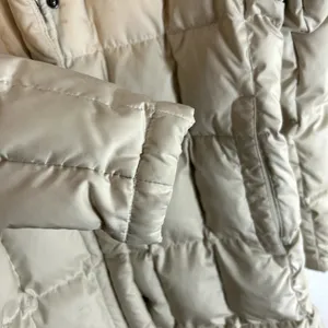 The North Face 600 Fill Vintage Puffer Parka Womens Size Large Cream Silver 2008 thumbnail 12