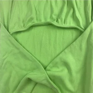 Lovers + Friends women's XL Green V-neck mini dress Sundress twist front open thumbnail 4