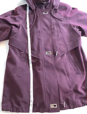 FS Limited plum purple double lined removable hooded zip toggle parka coat Small thumbnail 11