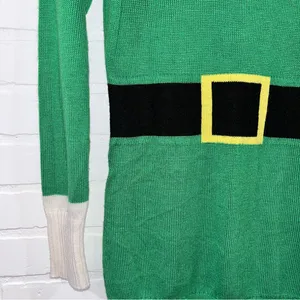 Tipsy Elves Holiday Christmas Buddy The Elf Sweater Dress Ugly Christmas Sweater thumbnail 8