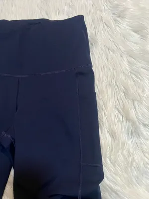 Gap Fit Women's Size Large Regular Maternity Leggings Compression Navy Uniform thumbnail 4