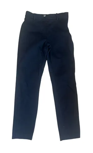 H&M Navy Blue‎ Slim Fit Chinos size 2 Ankle Trousers Office Chic Dark Academia thumbnail 1
