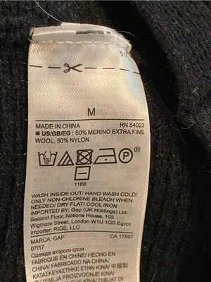 GAP Women’s Black Mock Neck Turtleneck Sweatshirt Tunic Sz M thumbnail 3