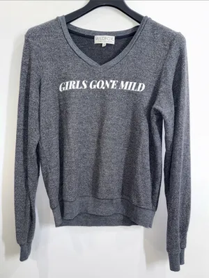 Wildfox girls gone mild casual flowy sweatshirt size medium thumbnail 1