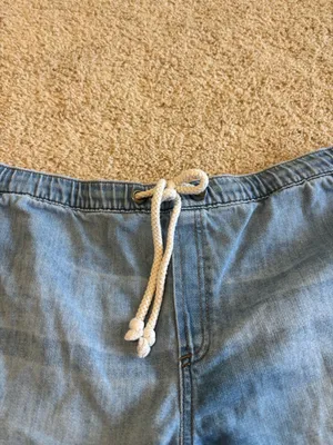 Aerie stretchy denim like shorts thumbnail 4