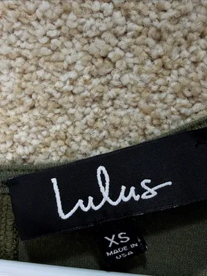 XS Army green Lulus dress stretchy‎ sleeveless summer dress minimalist thumbnail 3