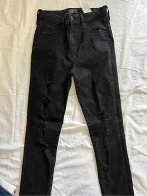 Abercrombie & Fitch Simone High Rise Super Skinny distressed jeans size 4 thumbnail 1