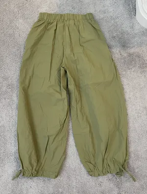 Talulah Drawstring Hem Pants | Olive thumbnail 3