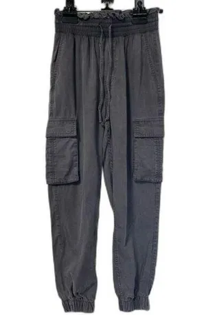 Abercrombie & Fitch Grey cargo jogger washed gray size small thumbnail 1