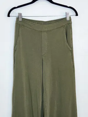 Old Navy Womens Olive Green High Rise Wide Leg Pull-On Pants Size Small thumbnail 2