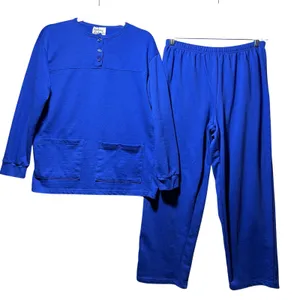 Vintage Anthony Richards Blue‎ 2 Piece Lounge Set Top Pants Sweatsuit M thumbnail 1