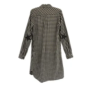 Maison Scotch Black & White Gingham Plaid Button Front Dress size Medium thumbnail 4