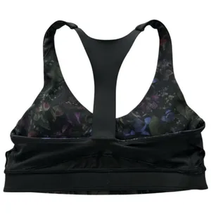 Lululemon Break Free Bra Nulux Frozen Flourish Multi / Black Size 6 thumbnail 7