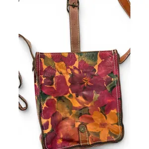 Patricia Nash Venezia Pouch Italian leather crossbody bag purse Flap thumbnail 5